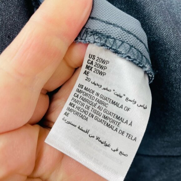 JM Collection Womens Petite Plus Size 20WP Tummy Control Pull-On Slim-Leg Pants - Picture 8 of 9